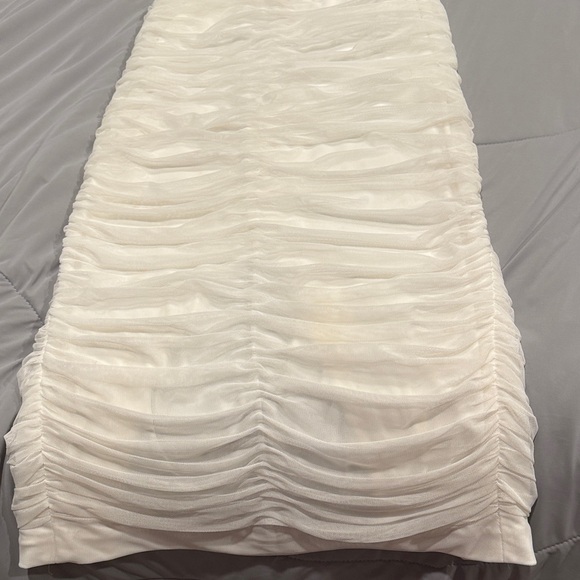 Dress The Population Brand Elegant White Strapless  Dress Size Medium - Picture 5 of 8